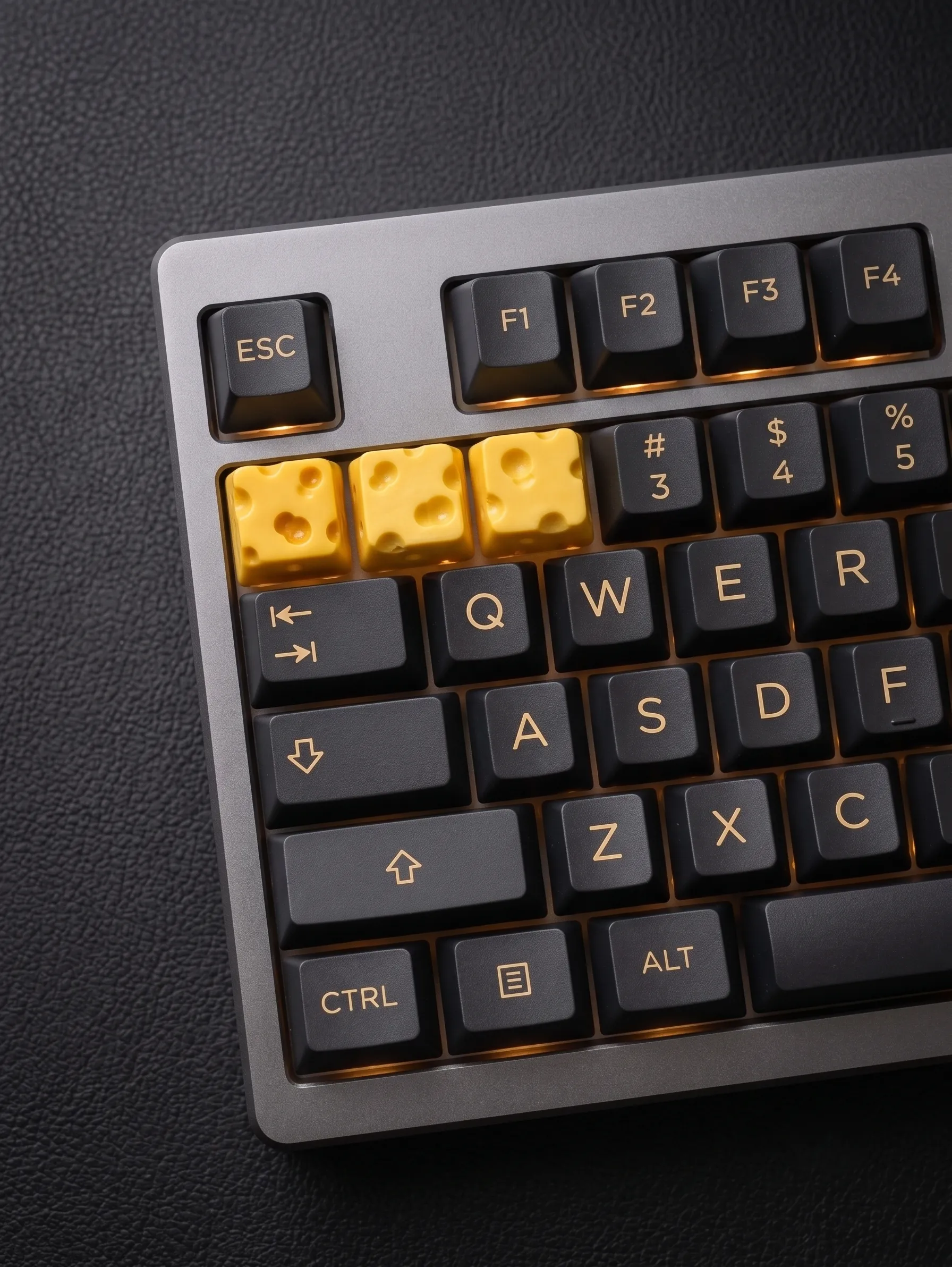 Cheese Keycaps | Teclas Queso 3D Keycaps impresos en 3D forma de queso colores cheddar gouda edam teclado mecanico