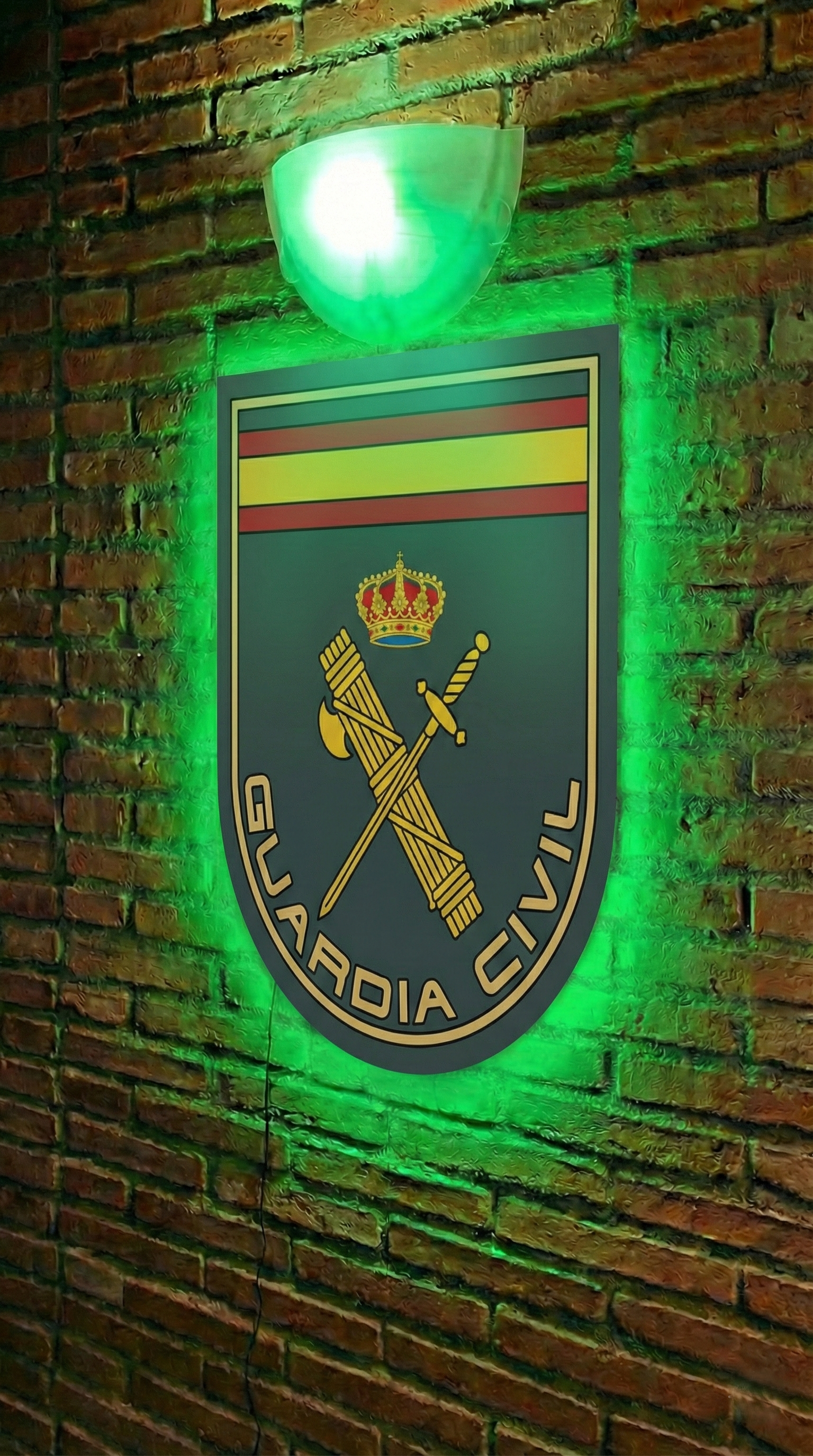Cuadro Neón Escarapela Guardia Civil | Wall Art Militar