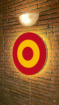 Cuadro Neón Escarapela Circular España | Wall Art Militar