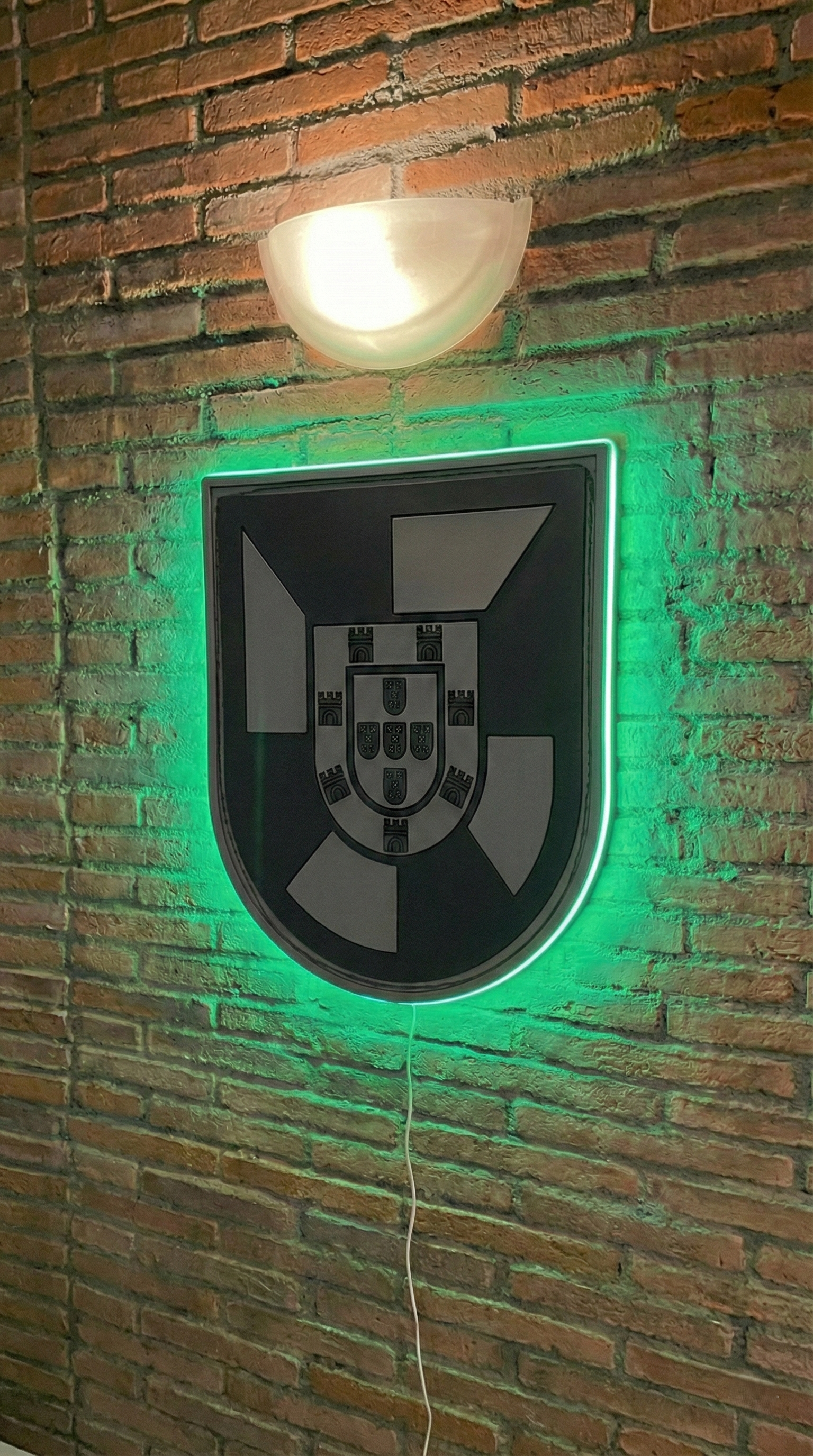 Comandancia General de Ceuta, COMGECEU, Escudo de Ceuta militar, Regalo militar Ceuta, Cuadro Neón LED, Decoración militar España, Ejército de Tierra, Personalizado, Ceuta Española, Artículos militares exclusivos.
